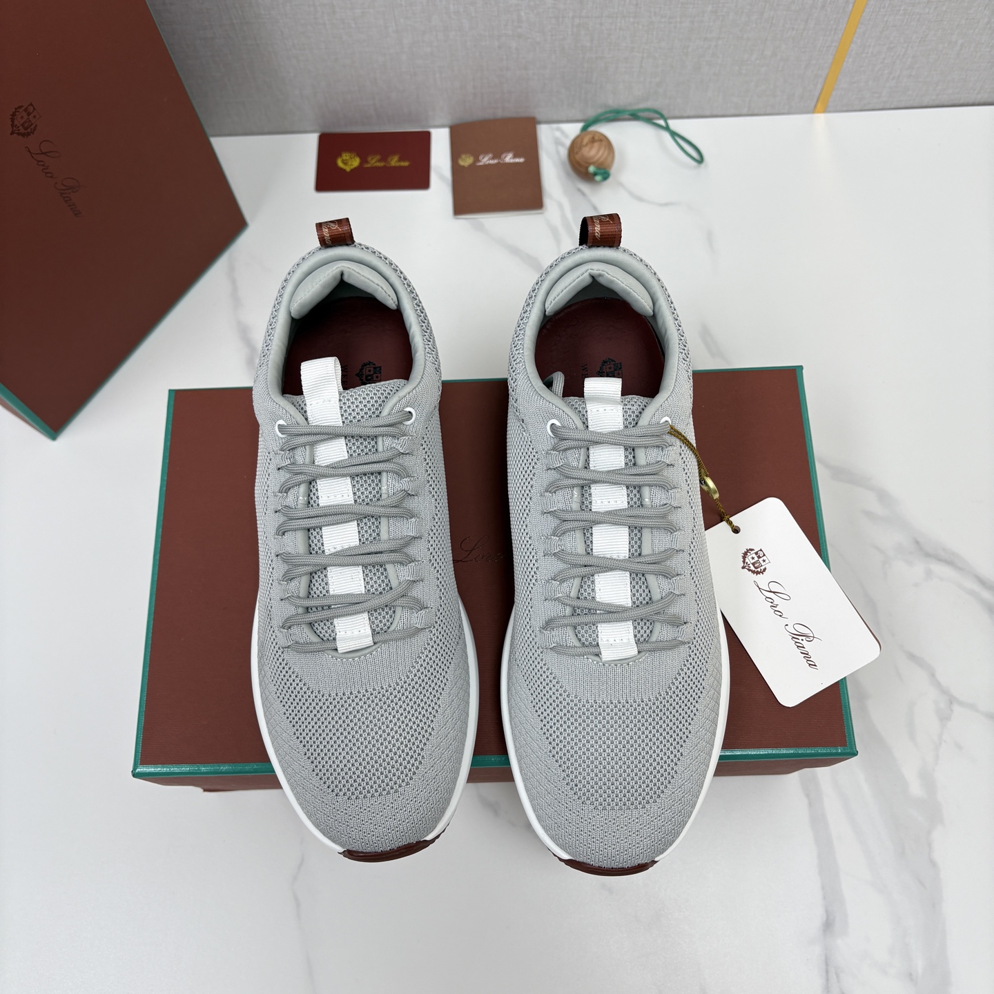 💋💍LP 家新品   Loro Pian*   诺悠*翩雅   Week End Walk 男士网面牛皮拼接休闲运动鞋 