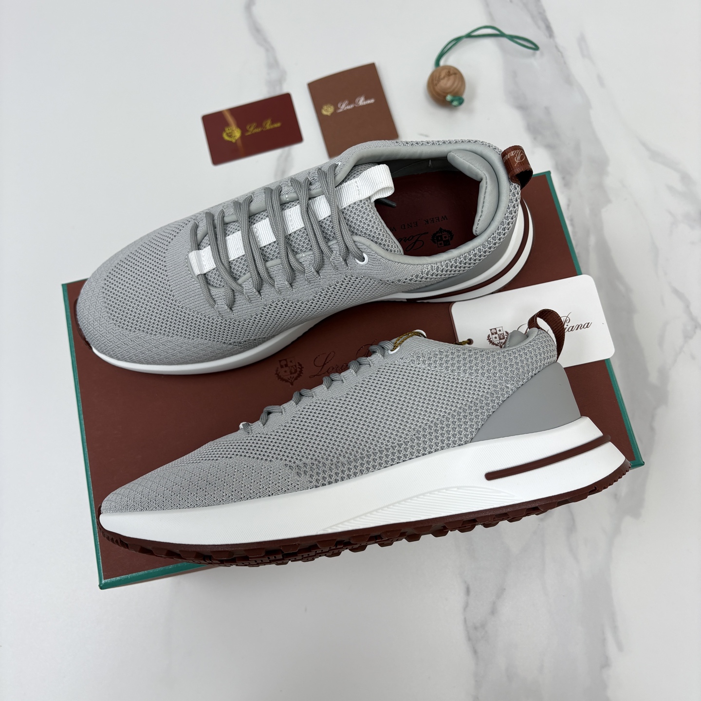 💋💍LP 家新品   Loro Pian*   诺悠*翩雅   Week End Walk 男士网面牛皮拼接休闲运动鞋 