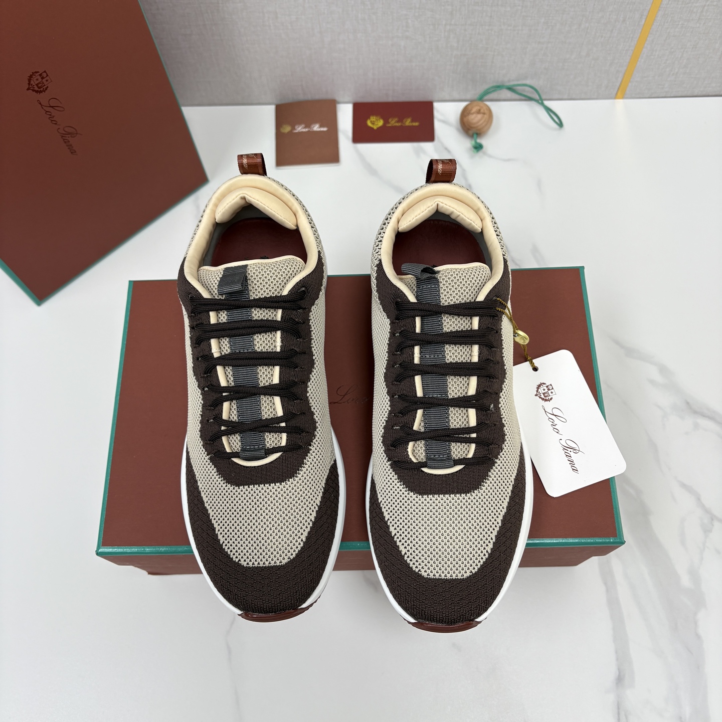 💋💍LP 家新品   Loro Pian*   诺悠*翩雅   Week End Walk 男士网面牛皮拼接休闲运动鞋 