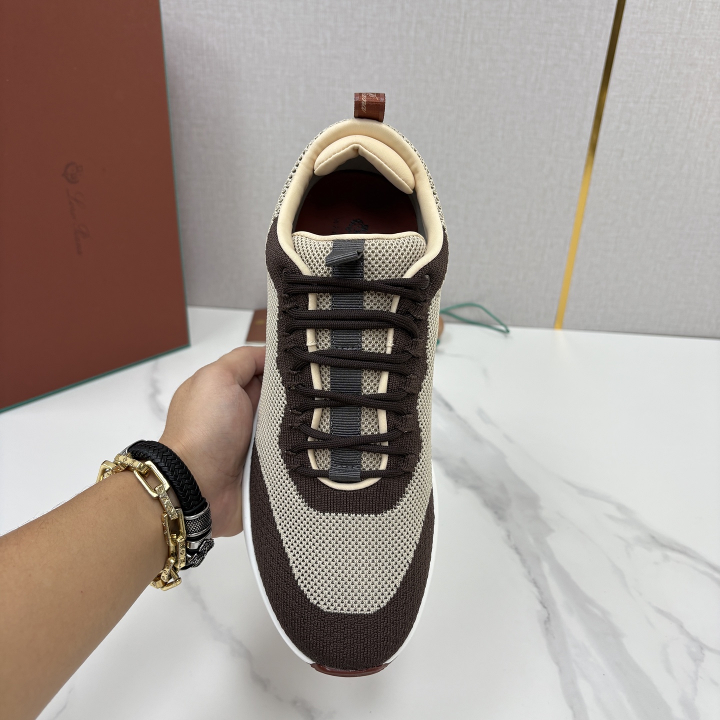 💋💍LP 家新品 Loro Pian* 诺悠*翩雅 Week End Walk 男士网面牛皮拼接休闲运动鞋 💋💍LP 家新品 Loro Pian* 诺悠*翩雅 Week End Walk 男士网面牛皮拼接休闲运动鞋