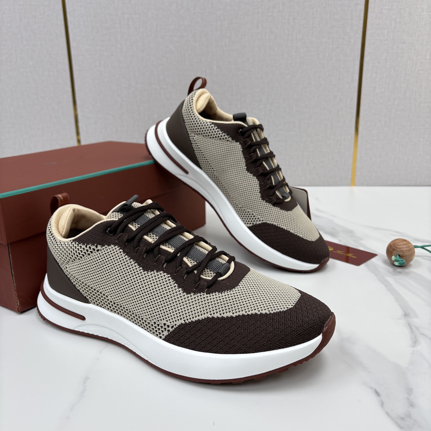 💋💍LP 家新品 Loro Pian* 诺悠*翩雅 Week End Walk 男士网面牛皮拼接休闲运动鞋 💋💍LP 家新品 Loro Pian* 诺悠*翩雅 Week End Walk 男士网面牛皮拼接休闲运动鞋
