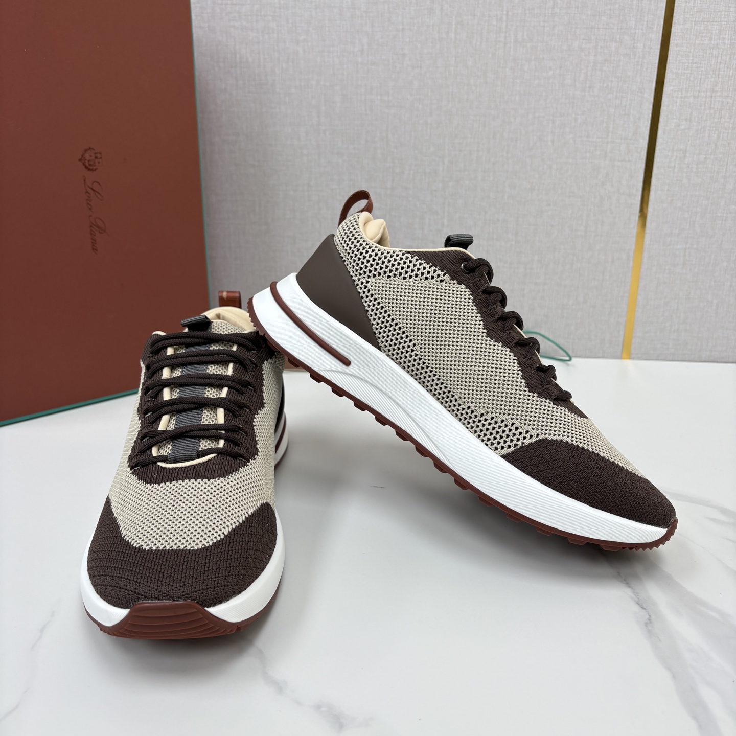 💋💍LP 家新品 Loro Pian* 诺悠*翩雅 Week End Walk 男士网面牛皮拼接休闲运动鞋 💋💍LP 家新品 Loro Pian* 诺悠*翩雅 Week End Walk 男士网面牛皮拼接休闲运动鞋