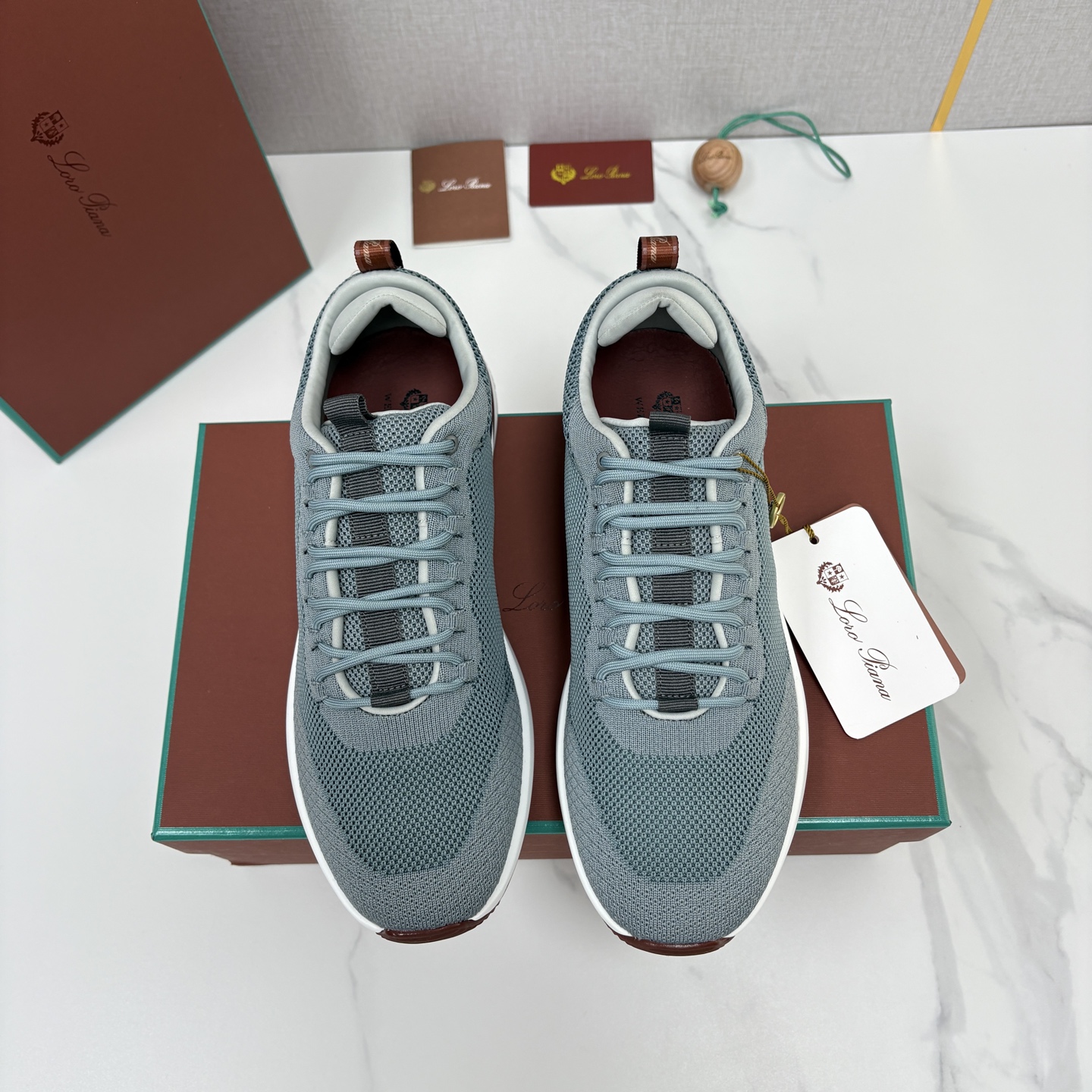 💋💍LP 家新品   Loro Pian*   诺悠*翩雅   Week End Walk 男士网面牛皮拼接休闲运动鞋 