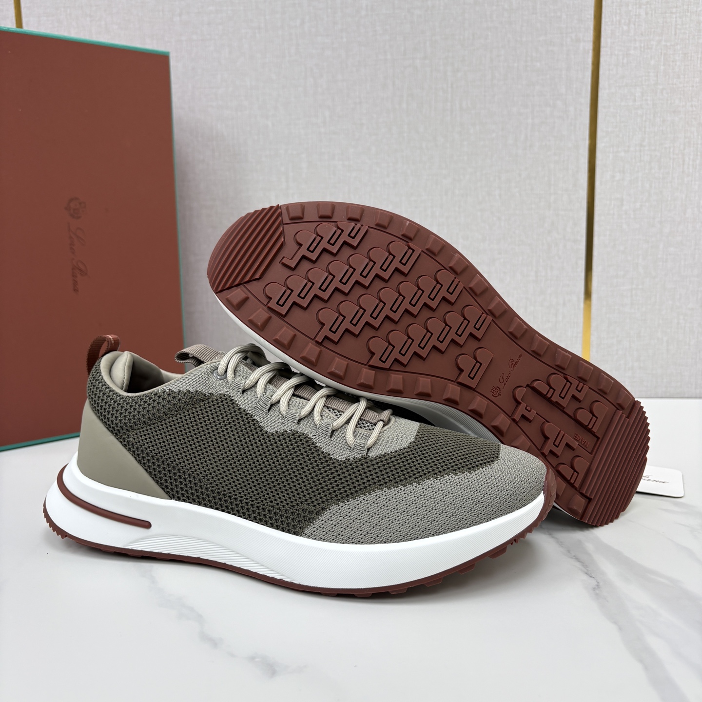 💋💍LP 家新品 Loro Pian* 诺悠*翩雅 Week End Walk 男士网面牛皮拼接休闲运动鞋 💋💍LP 家新品 Loro Pian* 诺悠*翩雅 Week End Walk 男士网面牛皮拼接休闲运动鞋