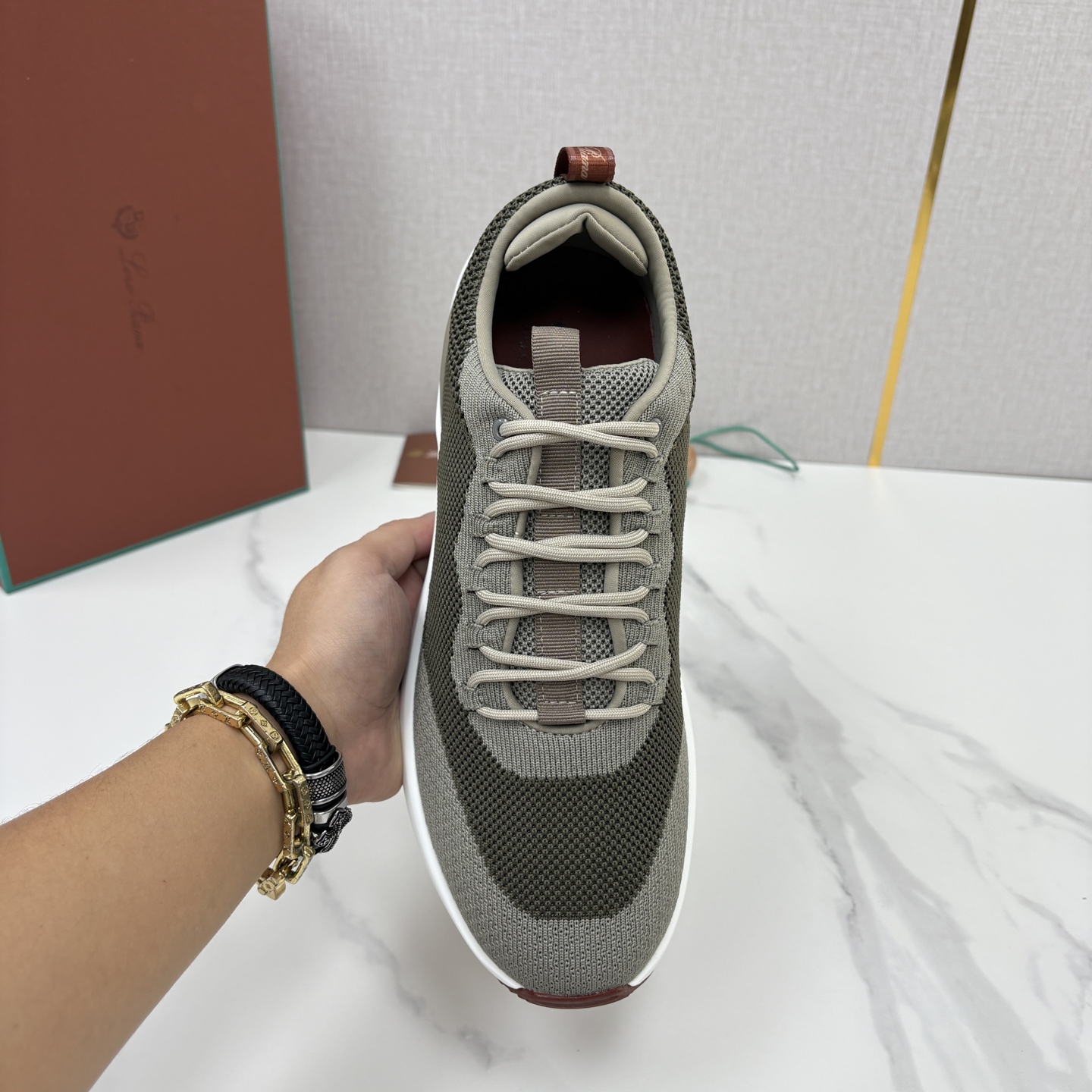 💋💍LP 家新品 Loro Pian* 诺悠*翩雅 Week End Walk 男士网面牛皮拼接休闲运动鞋 💋💍LP 家新品 Loro Pian* 诺悠*翩雅 Week End Walk 男士网面牛皮拼接休闲运动鞋