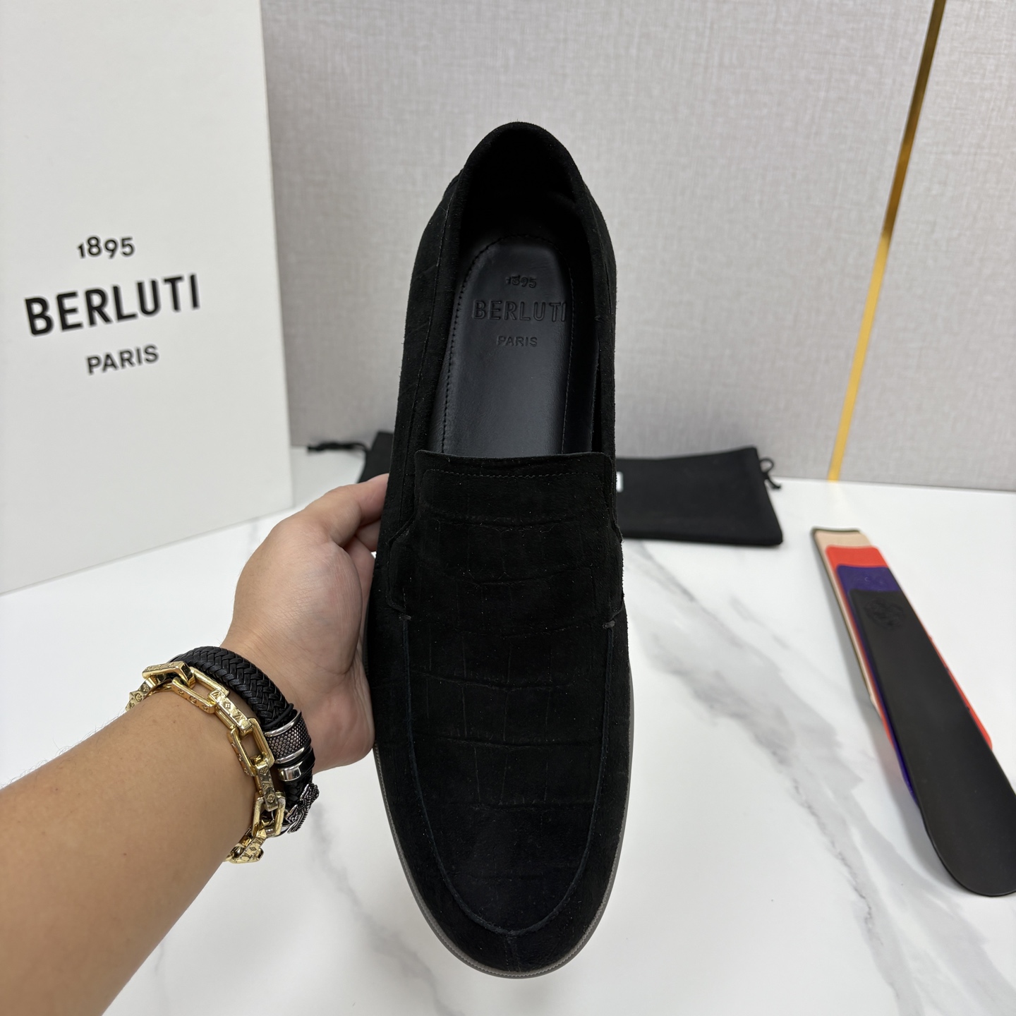 💋💍Berlut* 布鲁提 新款手工擦色拼反毛皮乐福鞋上新 🆕进口反毛山羊皮压鳄鱼纹,优雅与舒适的完美融合 💋💍Berlut* 布鲁提 新款手工擦色拼反毛皮乐福鞋上新 🆕进口反毛山羊皮压鳄鱼纹,优雅与舒适的完美融合