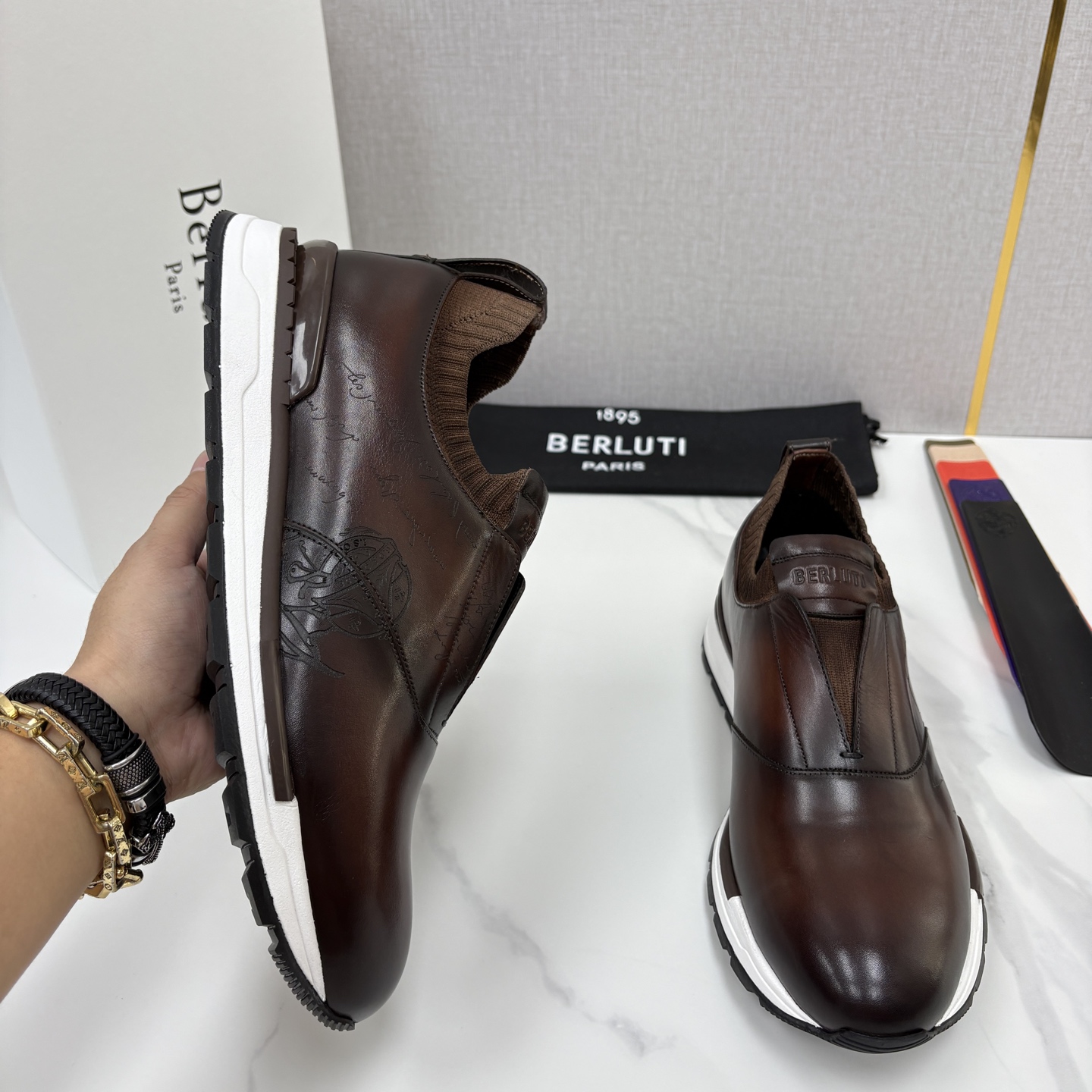 💋💍Berlut* 布鲁提 升级版可做第三代私模大底 Fast Track皮革运动鞋 官方 16700 最新款男士休 💋💍Berlut* 布鲁提 升级版可做第三代私模大底 Fast Track皮革运动鞋 官方 16700 最新款男士休