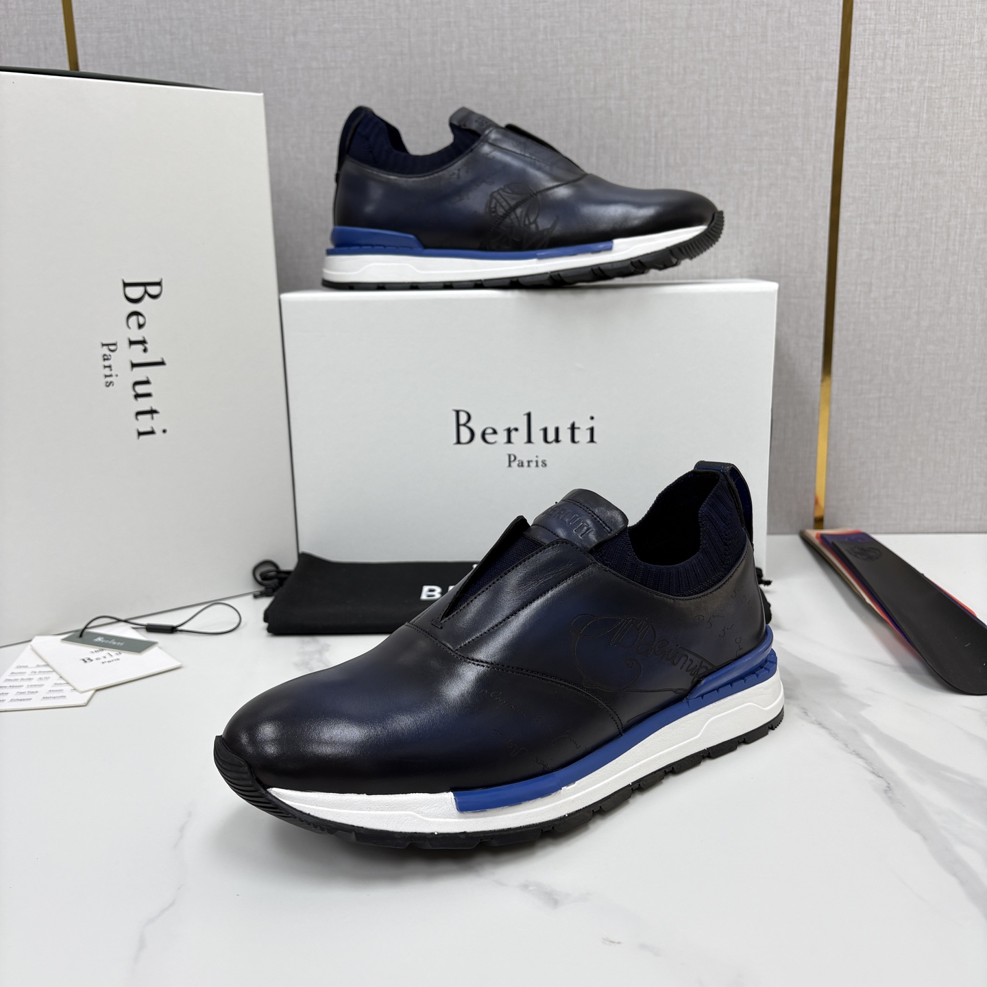 💋💍Berlut* 布鲁提 升级版可做第三代私模大底 Fast Track皮革运动鞋 官方 16700 最新款男士休 💋💍Berlut* 布鲁提 升级版可做第三代私模大底 Fast Track皮革运动鞋 官方 16700 最新款男士休