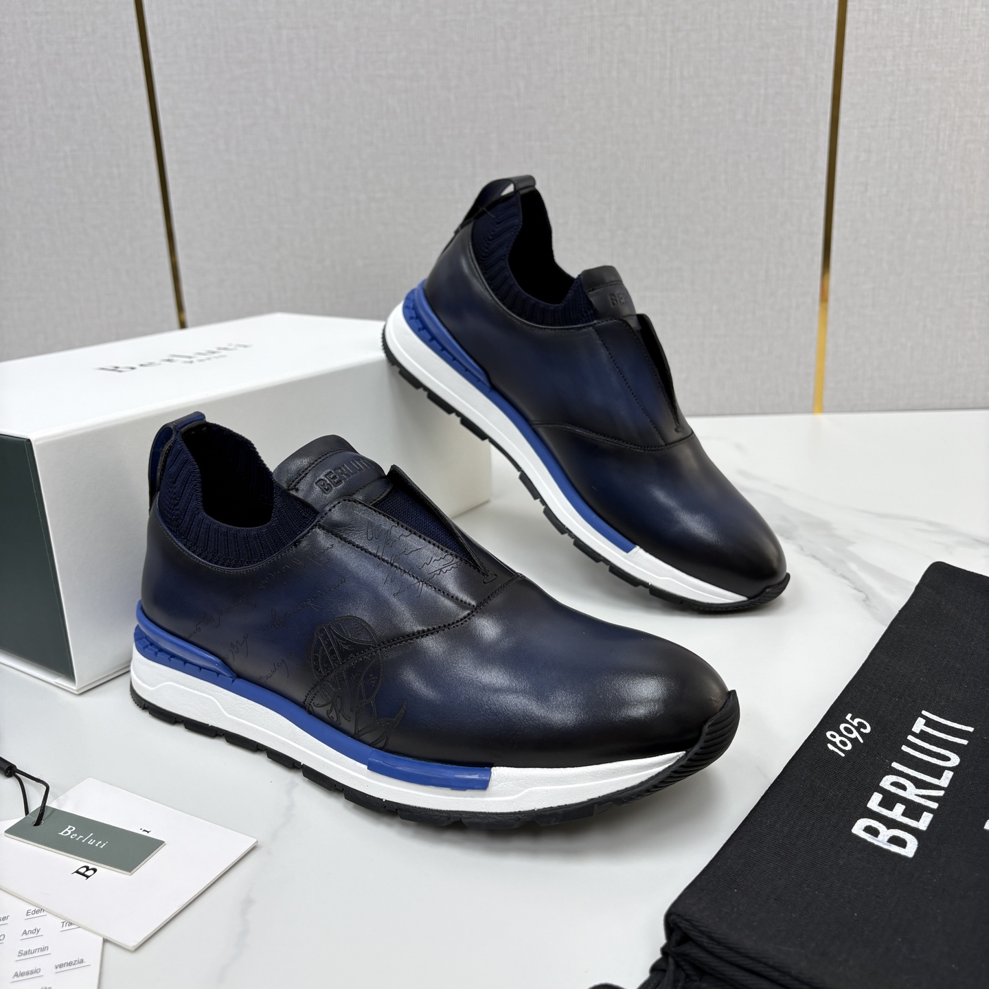 💋💍Berlut* 布鲁提 升级版可做第三代私模大底 Fast Track皮革运动鞋 官方 16700 最新款男士休 💋💍Berlut* 布鲁提 升级版可做第三代私模大底 Fast Track皮革运动鞋 官方 16700 最新款男士休