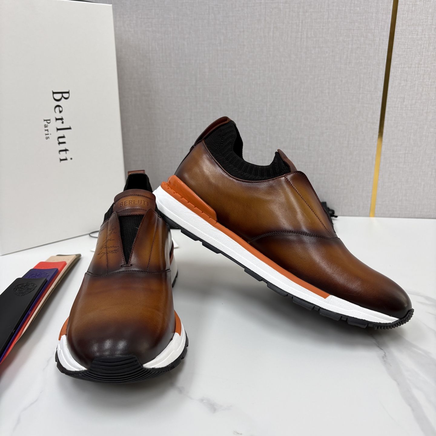 💋💍Berlut* 布鲁提 升级版可做第三代私模大底 Fast Track皮革运动鞋 官方 16700 最新款男士休 💋💍Berlut* 布鲁提 升级版可做第三代私模大底 Fast Track皮革运动鞋 官方 16700 最新款男士休