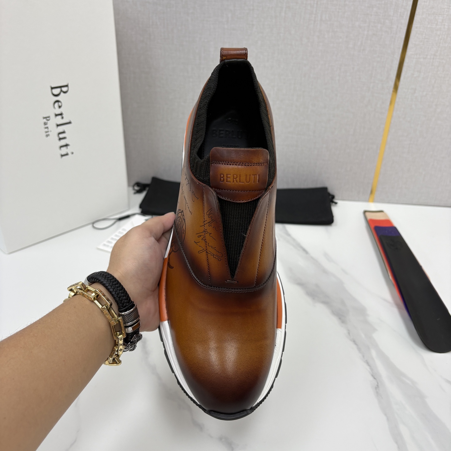 💋💍Berlut* 布鲁提 升级版可做第三代私模大底 Fast Track皮革运动鞋 官方 16700 最新款男士休 💋💍Berlut* 布鲁提 升级版可做第三代私模大底 Fast Track皮革运动鞋 官方 16700 最新款男士休