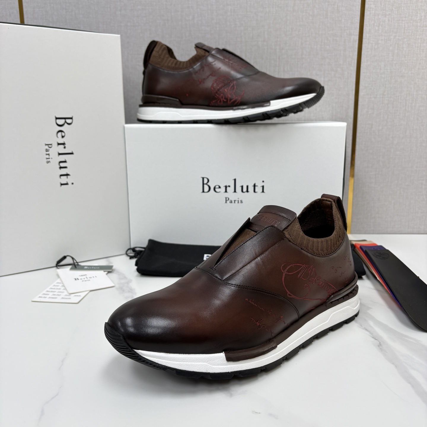 💋💍Berlut* 布鲁提 升级版第四代私模大底 Fast Track皮革运动鞋 官方 16700 最新款男士休闲飞 💋💍Berlut* 布鲁提 升级版第四代私模大底 Fast Track皮革运动鞋 官方 16700 最新款男士休闲飞
