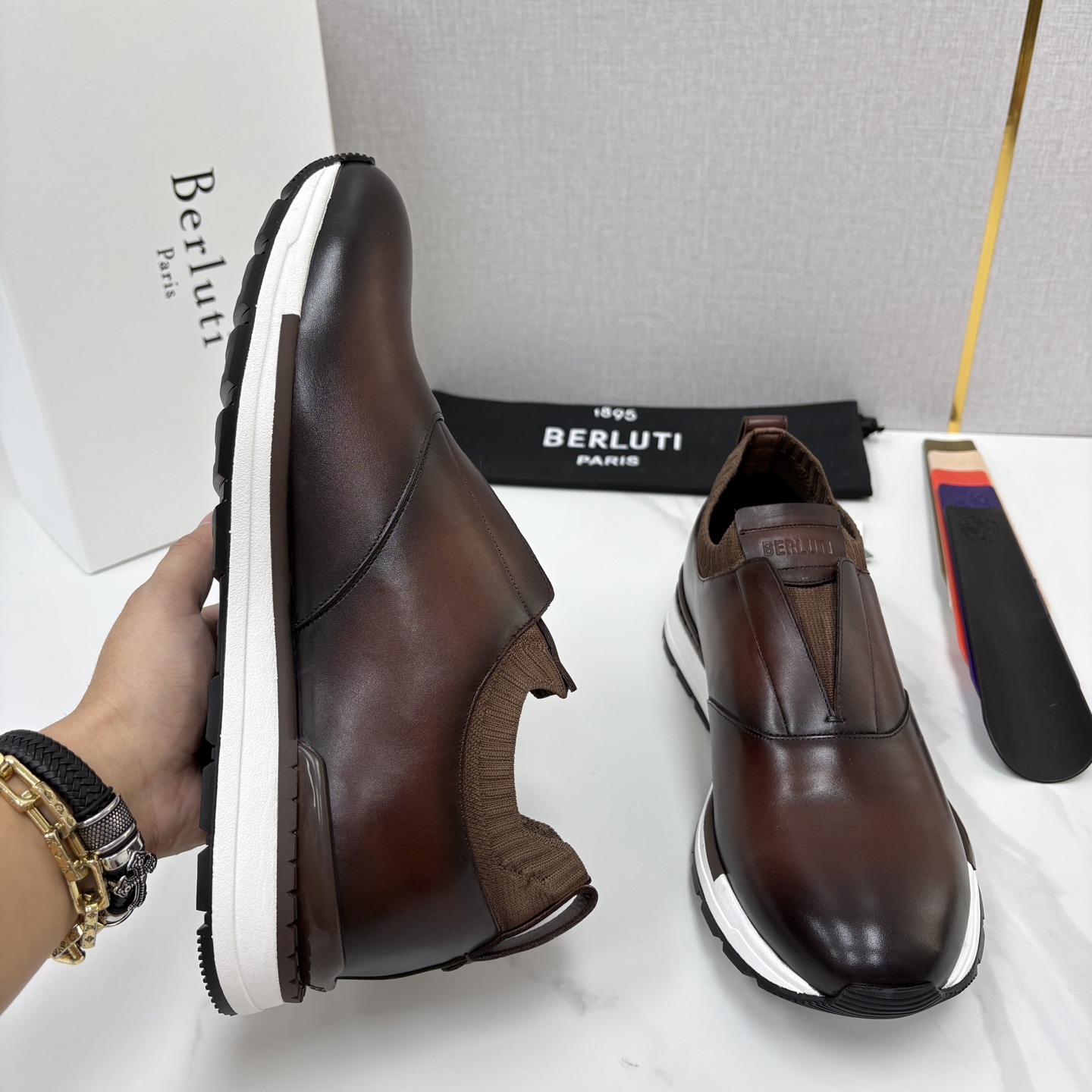 💋💍Berlut* 布鲁提 升级版第四代私模大底 Fast Track皮革运动鞋 官方 16700 最新款男士休闲飞 💋💍Berlut* 布鲁提 升级版第四代私模大底 Fast Track皮革运动鞋 官方 16700 最新款男士休闲飞