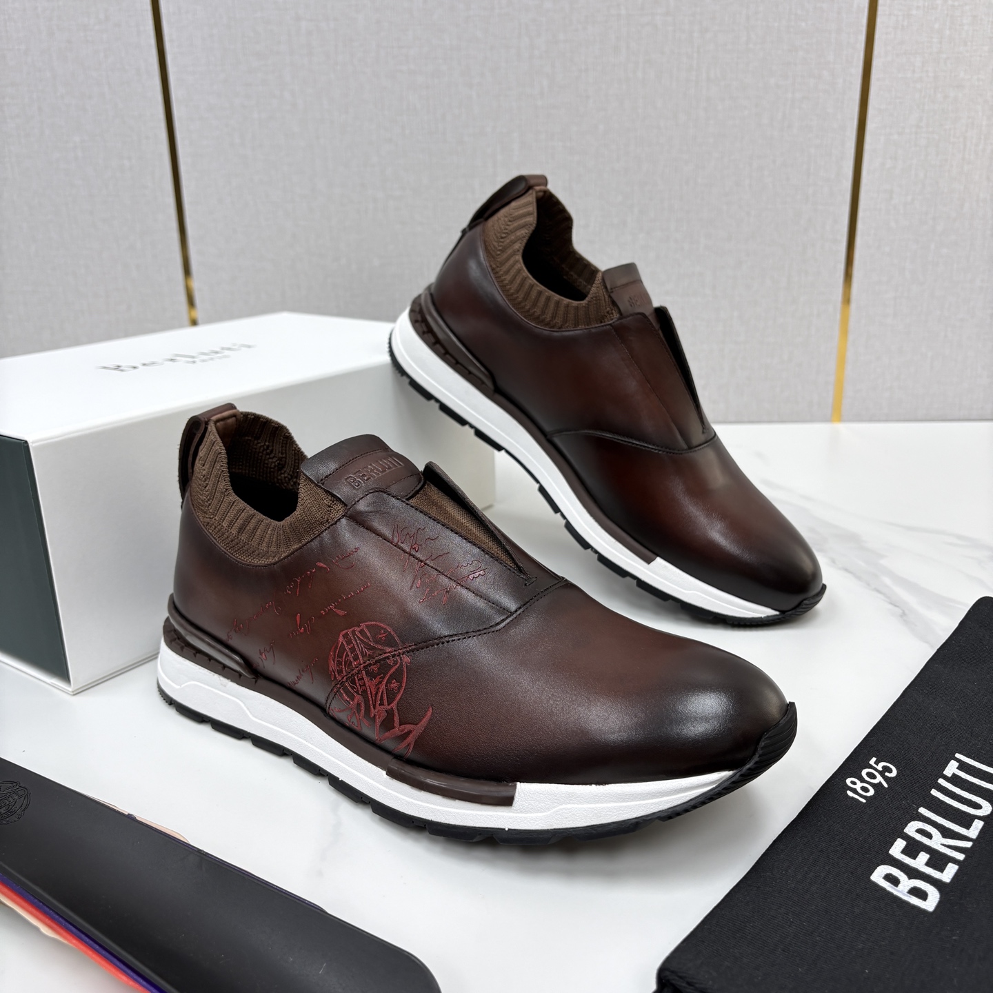 💋💍Berlut* 布鲁提 升级版第四代私模大底 Fast Track皮革运动鞋 官方 16700 最新款男士休闲飞 💋💍Berlut* 布鲁提 升级版第四代私模大底 Fast Track皮革运动鞋 官方 16700 最新款男士休闲飞