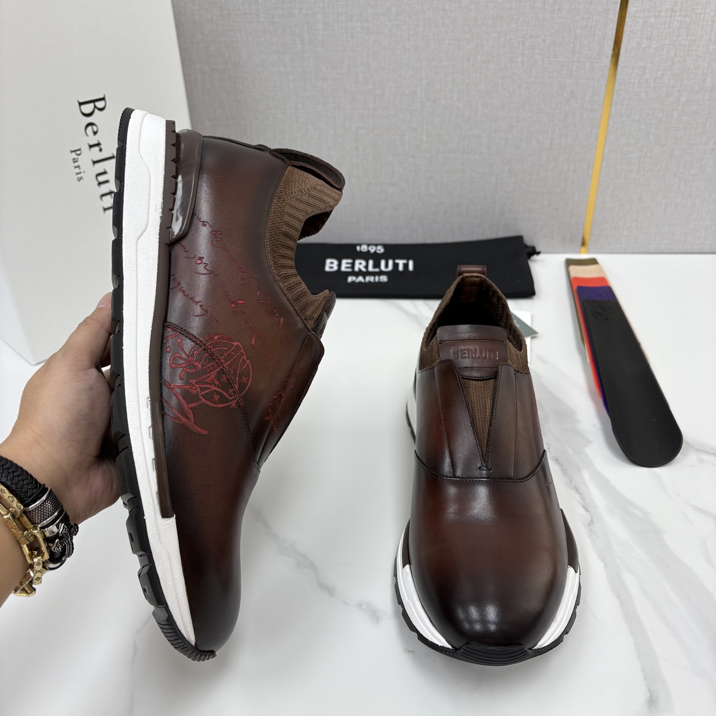 💋💍Berlut* 布鲁提 升级版第四代私模大底 Fast Track皮革运动鞋 官方 16700 最新款男士休闲飞 💋💍Berlut* 布鲁提 升级版第四代私模大底 Fast Track皮革运动鞋 官方 16700 最新款男士休闲飞
