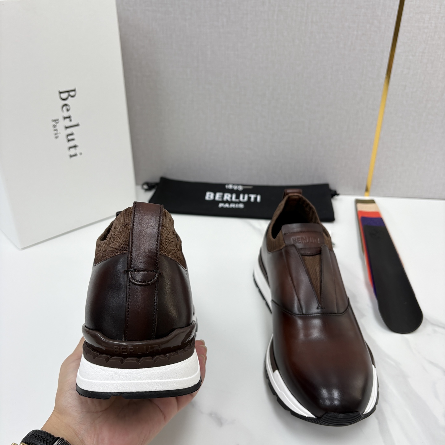 💋💍Berlut* 布鲁提 升级版第四代私模大底 Fast Track皮革运动鞋 官方 16700 最新款男士休闲飞 💋💍Berlut* 布鲁提 升级版第四代私模大底 Fast Track皮革运动鞋 官方 16700 最新款男士休闲飞