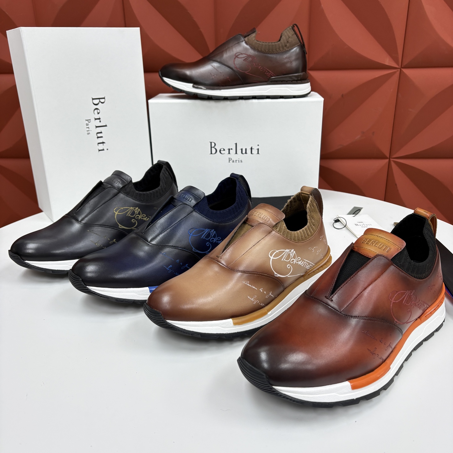 💋💍Berlut* 布鲁提 升级版第四代私模大底 Fast Track皮革运动鞋 官方 16700 最新款男士休闲飞 💋💍Berlut* 布鲁提 升级版第四代私模大底 Fast Track皮革运动鞋 官方 16700 最新款男士休闲飞