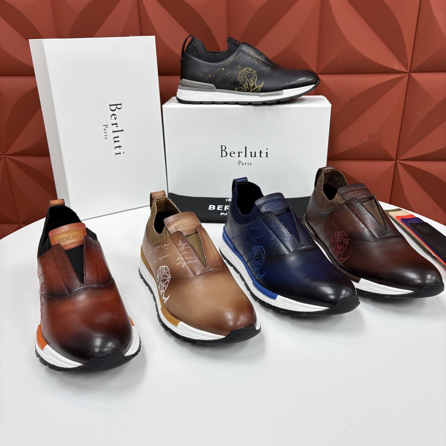 💋💍Berlut* 布鲁提 升级版第四代私模大底 Fast Track皮革运动鞋 官方 16700 最新款男士休闲飞 💋💍Berlut* 布鲁提 升级版第四代私模大底 Fast Track皮革运动鞋 官方 16700 最新款男士休闲飞