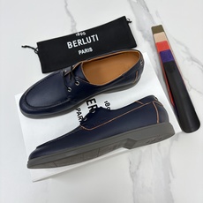 💋💍Berlut* 布鲁提 休闲系带乐福船鞋 绅士日常的轻奢之选 甄选细腻鹿皮🫎🫎打造,皮面肌理饱满柔和, 💋💍Berlut* 布鲁提 休闲系带乐福船鞋 绅士日常的轻奢之选 甄选细腻鹿皮🫎🫎打造,皮面肌理饱满柔和,