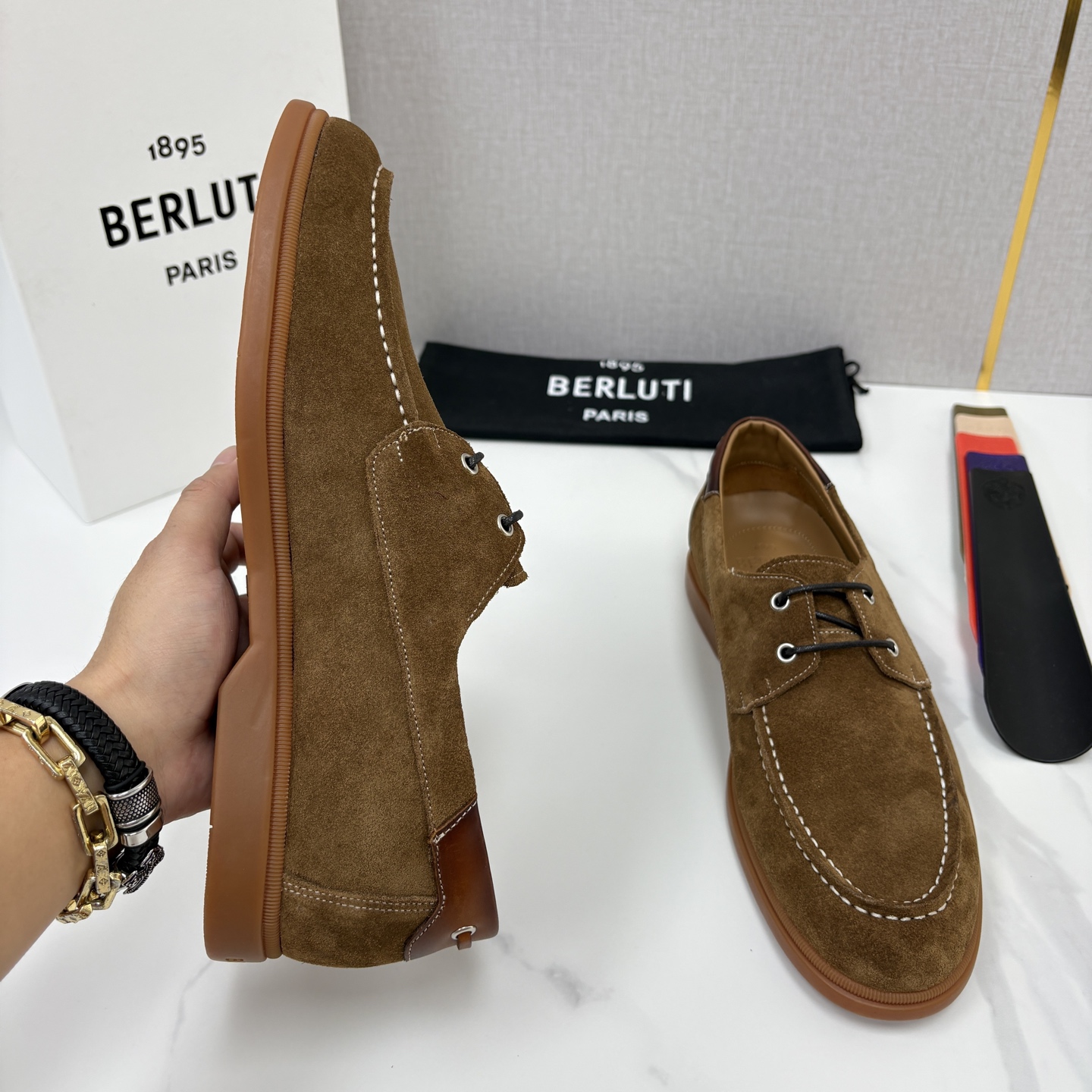 💋💍Berlut* 布鲁提 休闲系带乐福船鞋 绅士日常的轻奢之选 甄选进口细腻反毛皮打造,皮面肌理饱满柔和 💋💍Berlut* 布鲁提 休闲系带乐福船鞋 绅士日常的轻奢之选 甄选进口细腻反毛皮打造,皮面肌理饱满柔和