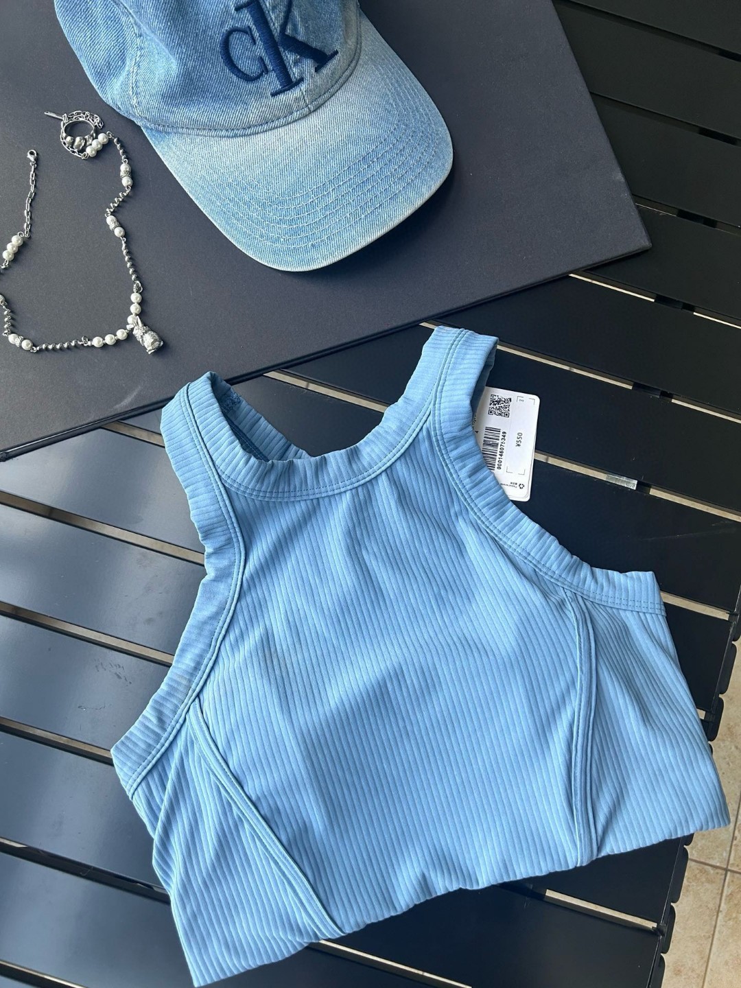 Lululemon tank yoga light blue