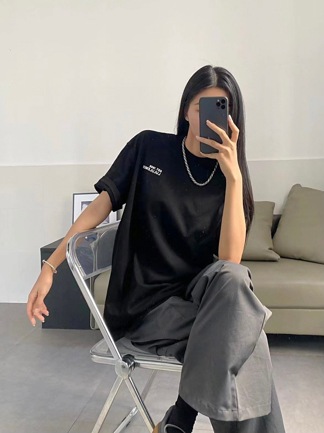 Lululemon t-shirt everyday black yoga