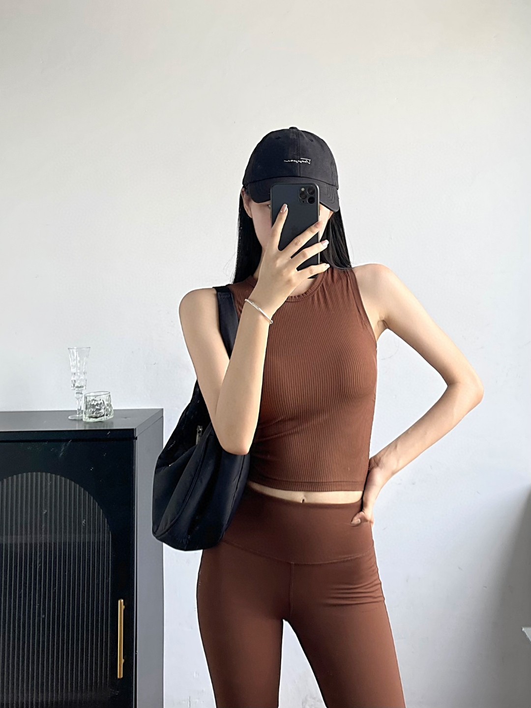 Lululemon All It Takes tank yoga brown