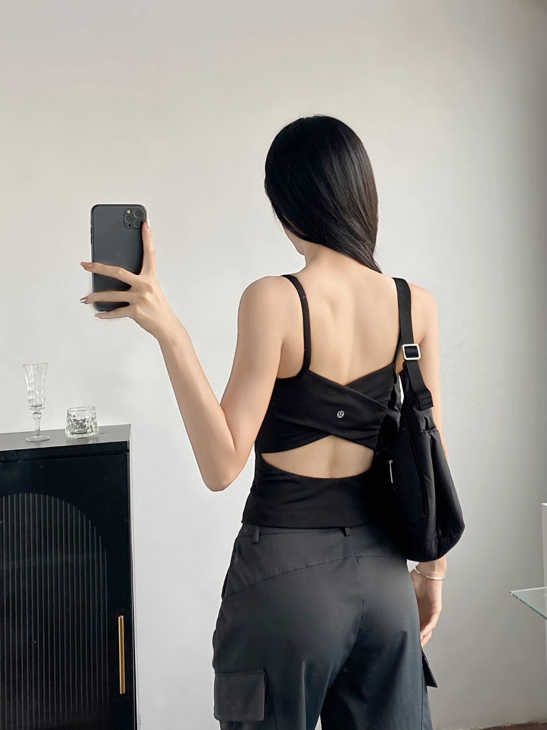 Lululemon Cross-Back Nulu tank yoga black