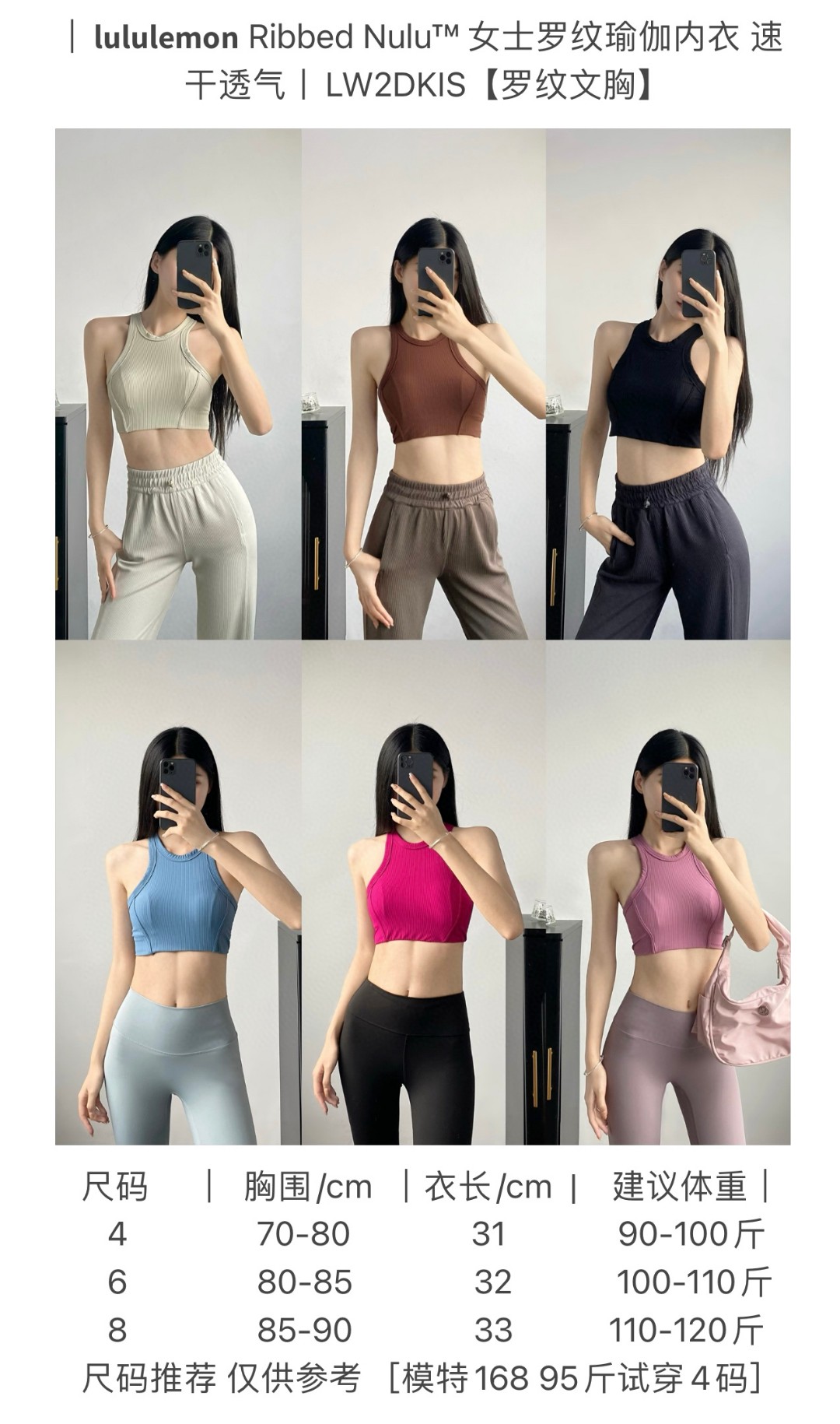 Lululemon sports bra yoga black