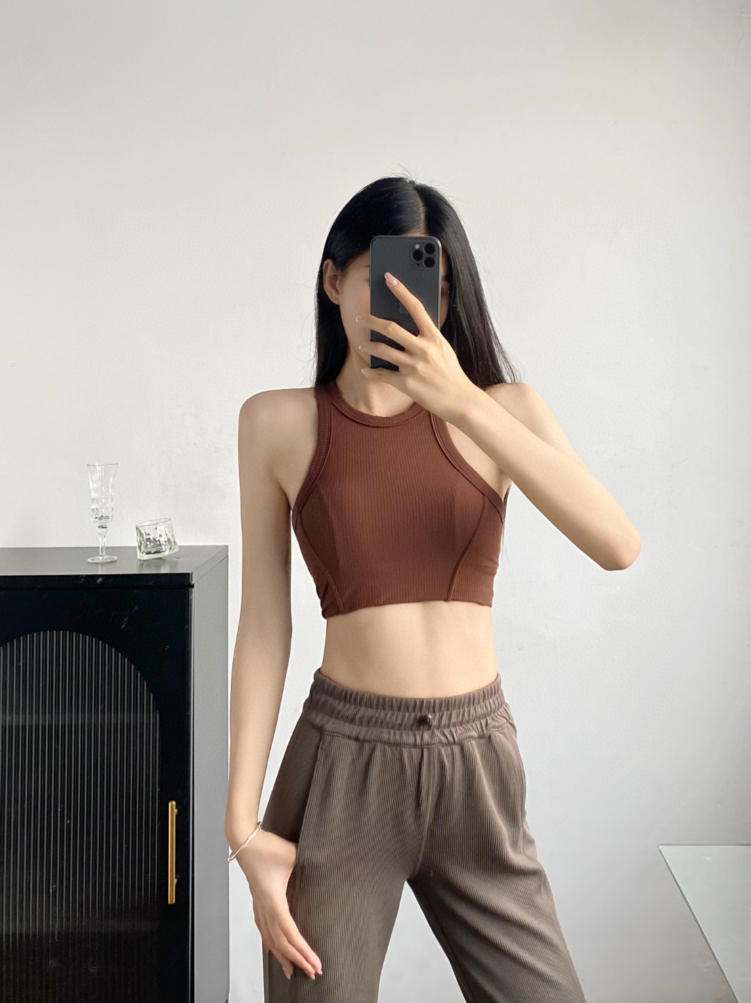 Lulu Bra lululemon Ribbed Nulu LW2DKIS yoga