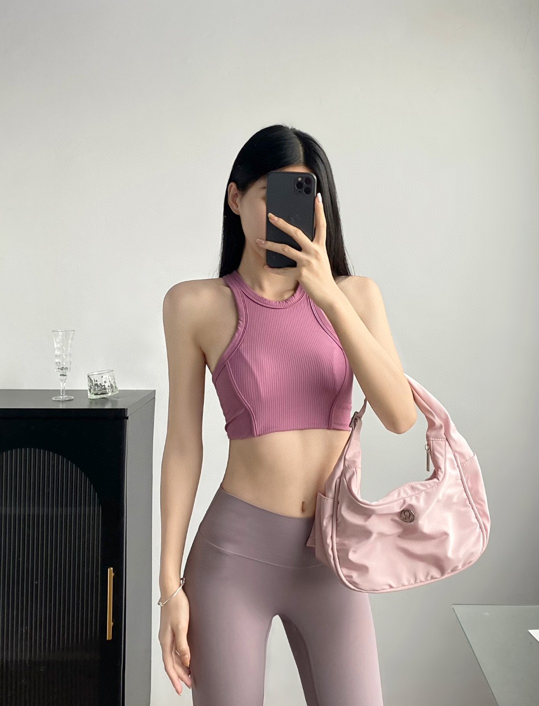 Lulu Bra lululemon Ribbed Nulu LW2DKIS yoga
