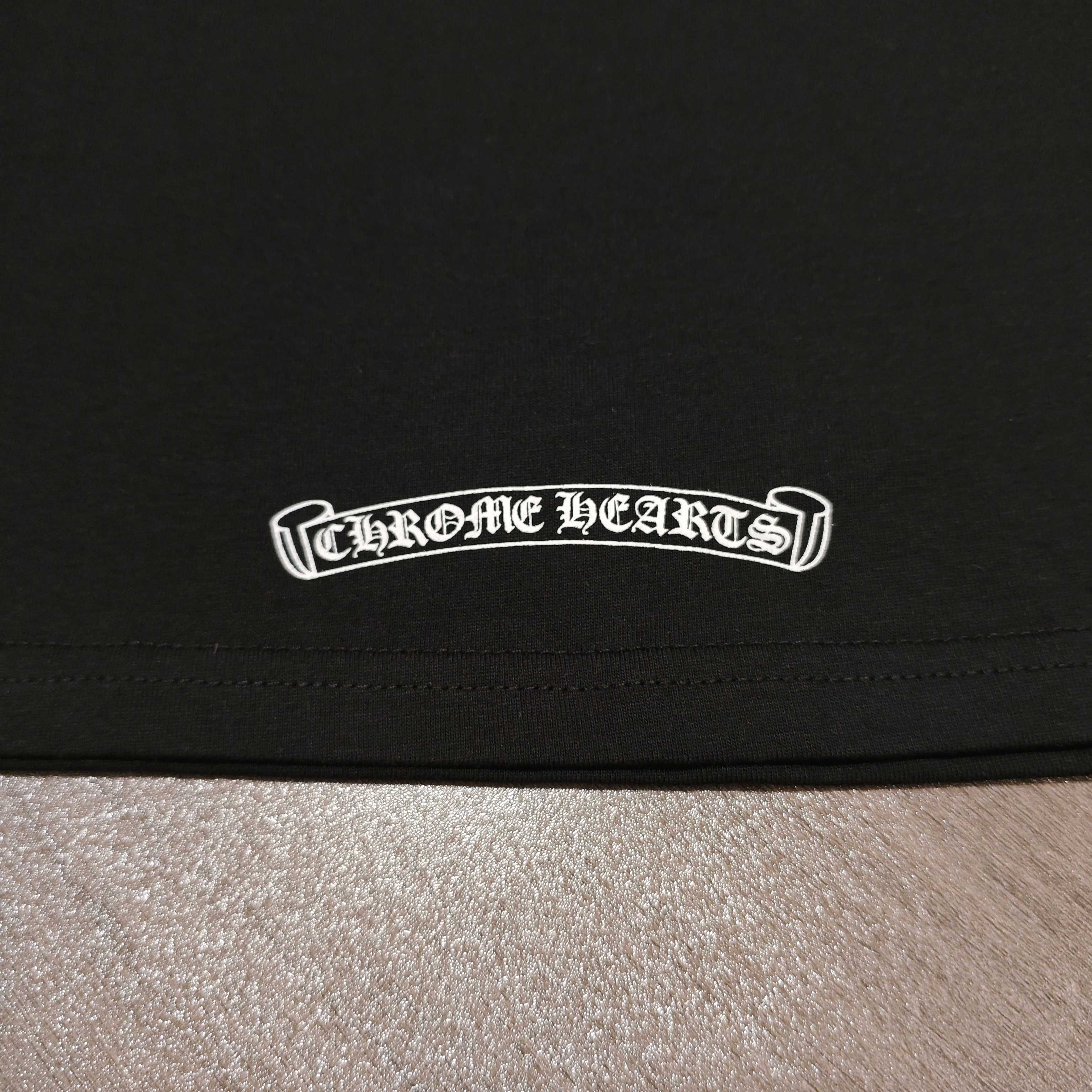 Chrome Hearts Chrome Hearts克罗心梵文大十字架短袖