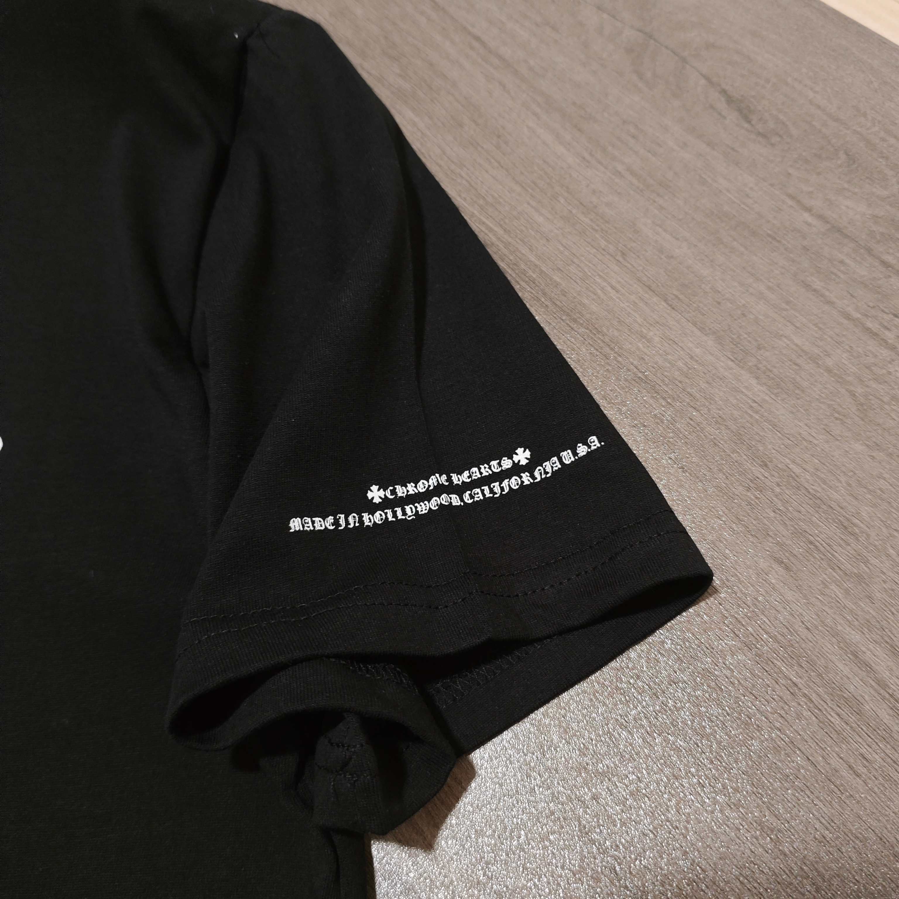 Chrome Hearts Chrome Hearts克罗心梵文大十字架短袖