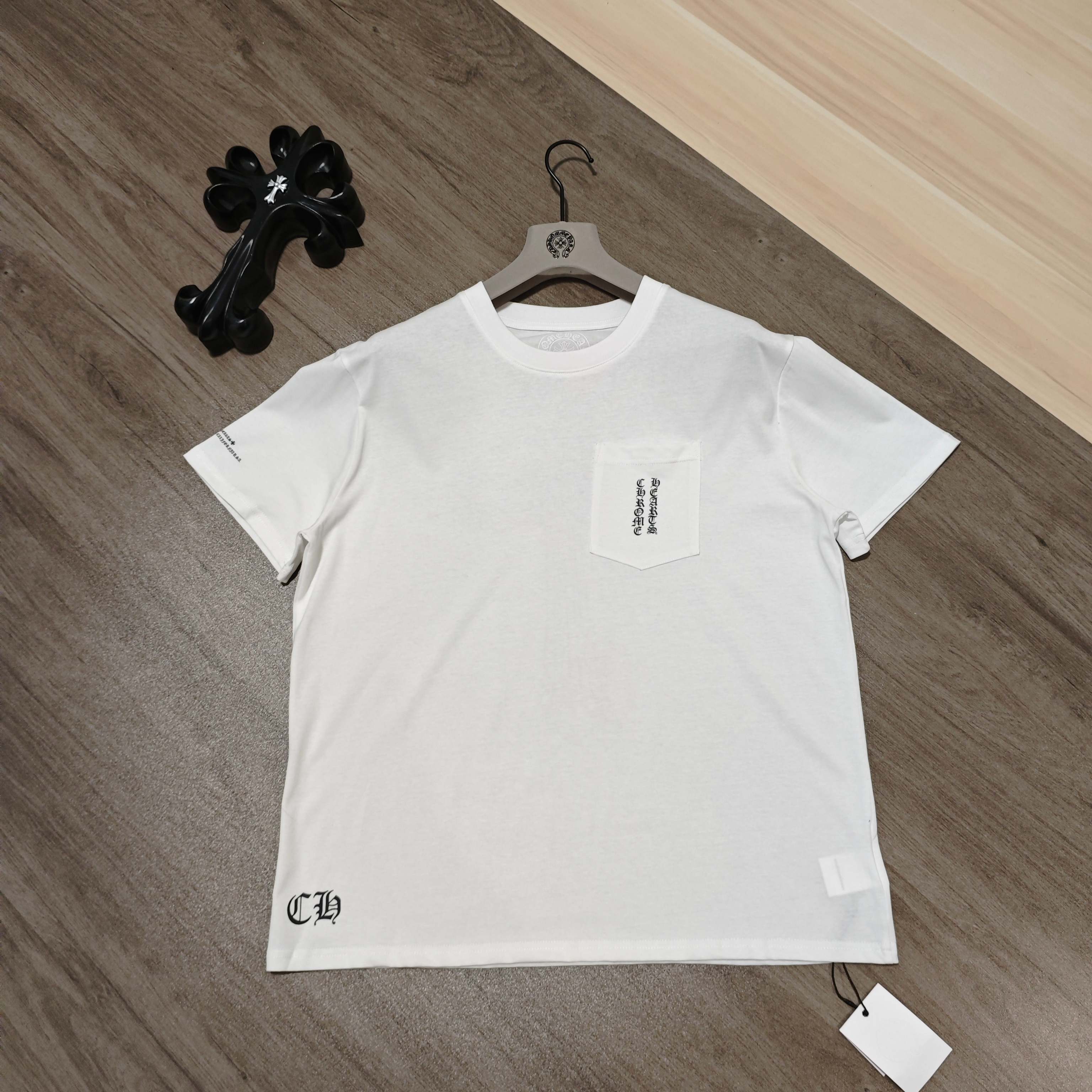 Chrome Hearts Chrome Hearts克罗心梵文大十字架短袖