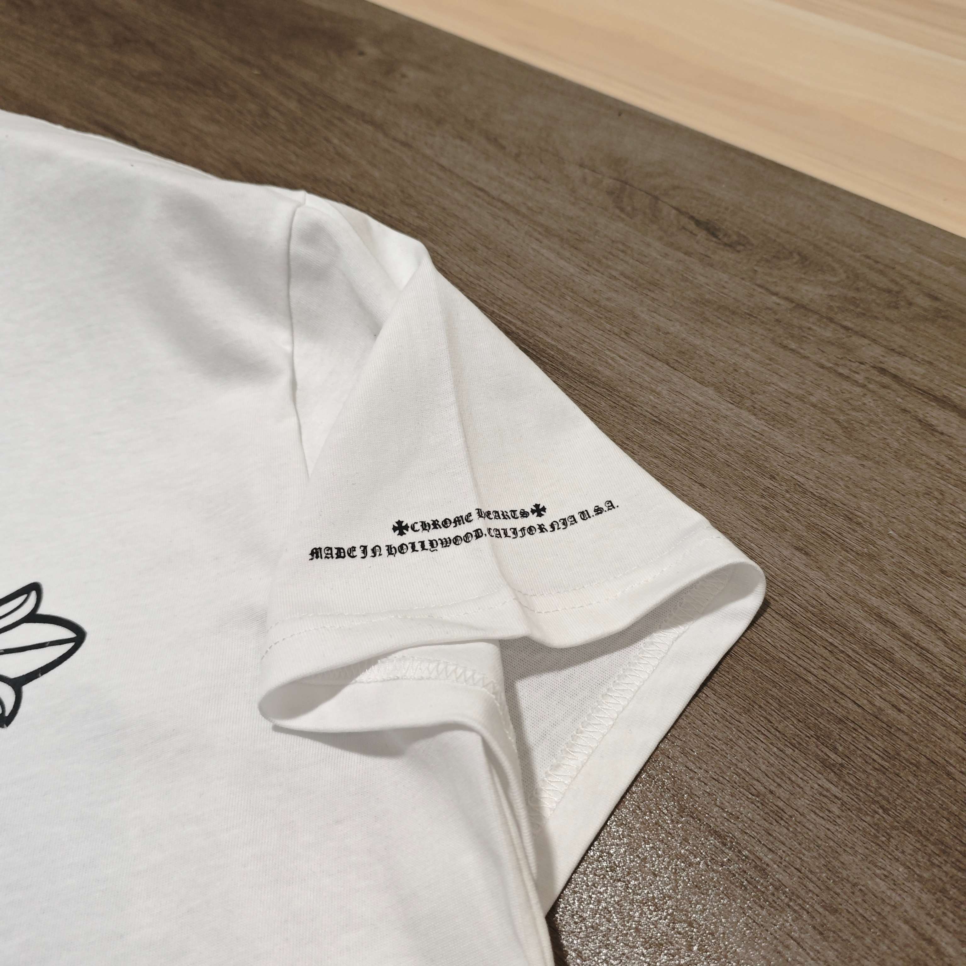 Chrome Hearts Chrome Hearts克罗心梵文大十字架短袖