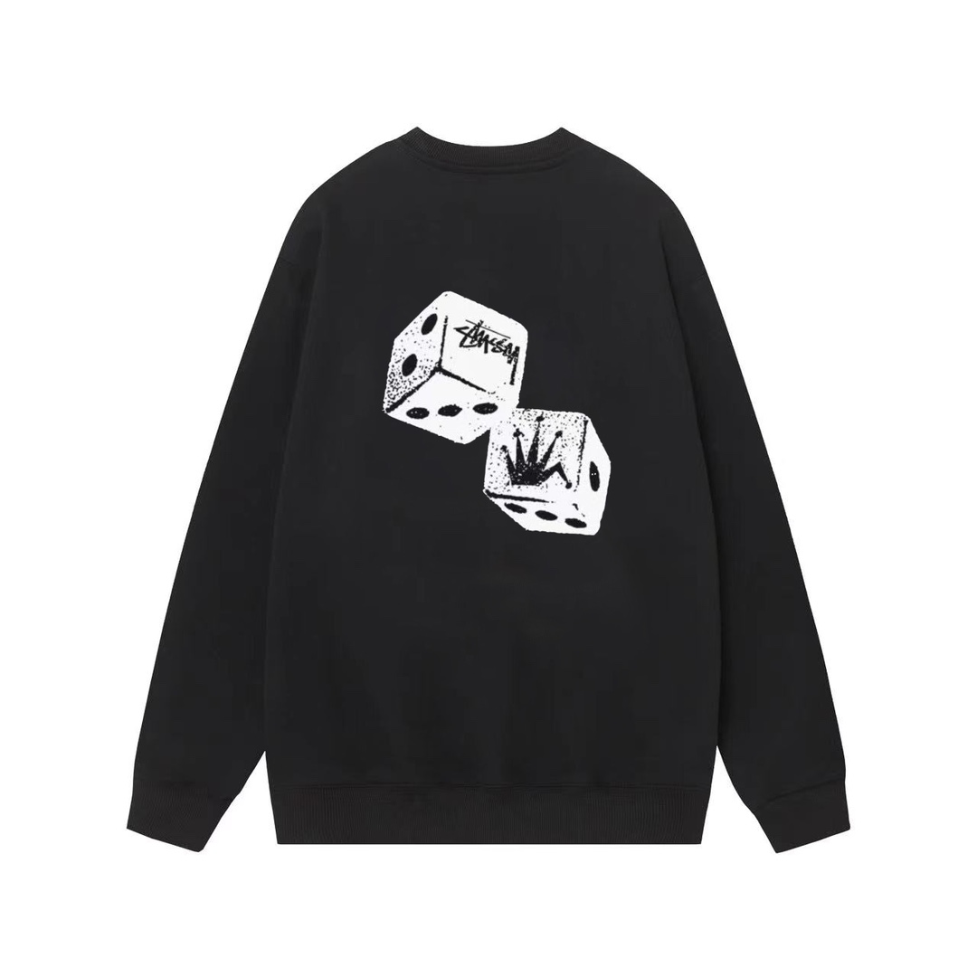 Stussy FW24 Dice Series Hoodie: Fur-Crunch Fabric, Unisex, Various Colors & Sizes - 图片 3