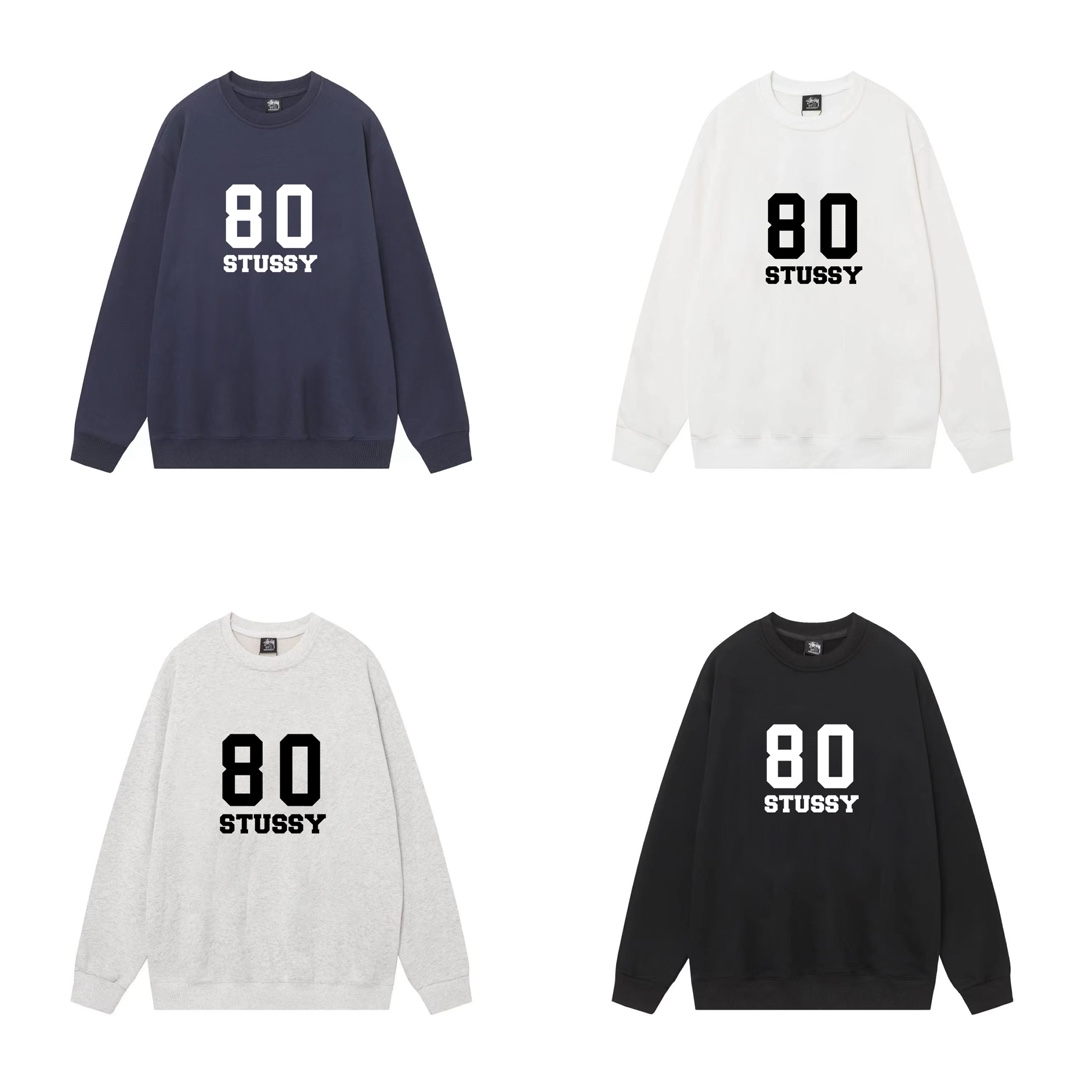 High-Quality Stussy FW24 Hoodie with Fur-Crunch Fabric, Unisex, Various Colors - 图片 1