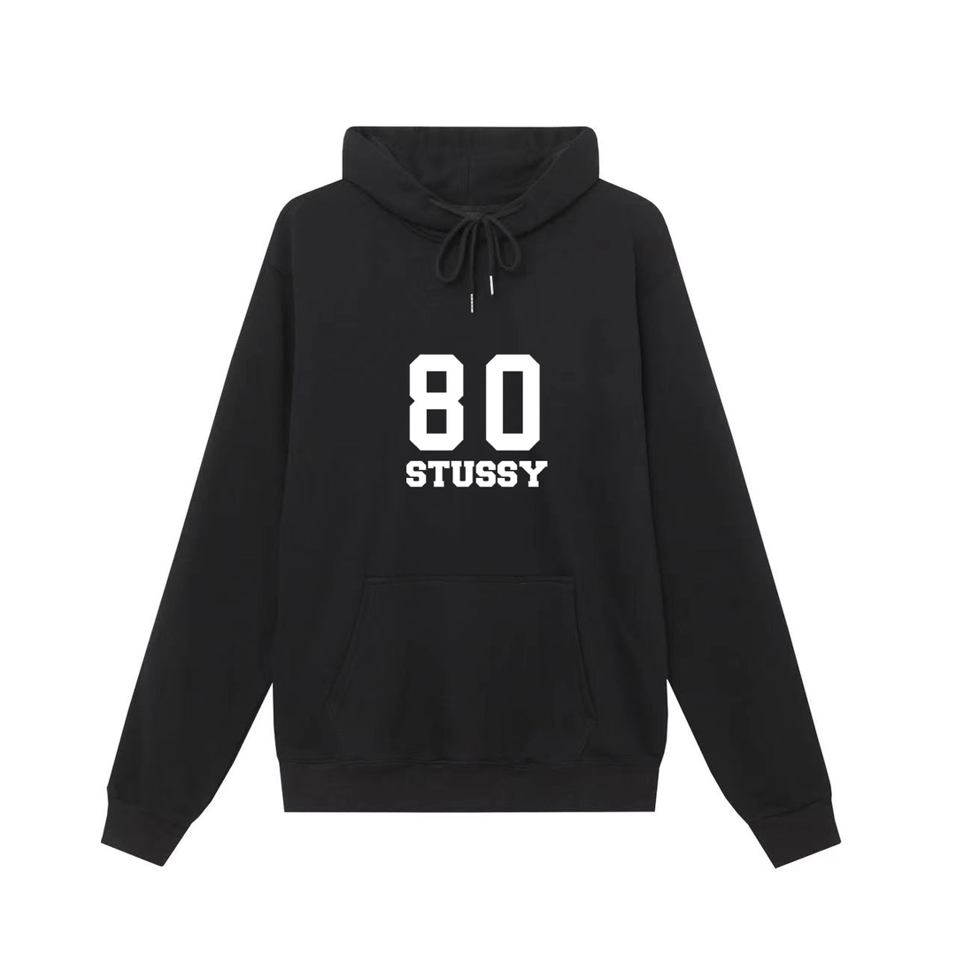High-Quality Stussy FW24 Relaxed Hoodie with Fur-Crunch Fabric, Unisex, Various Colors - 图片 5