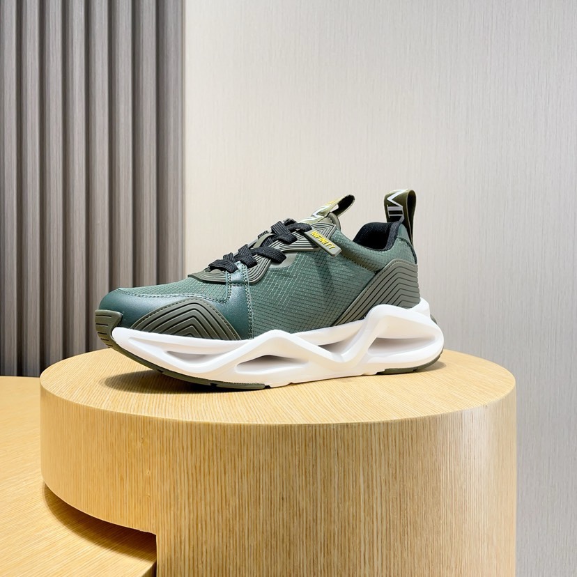 Factory P270 [Armani] Armani nueva moda zapatillas de deporte de los hombres cuidadosamente elaborad