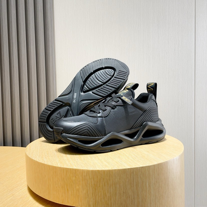 Factory P270 [Armani] Armani nueva moda zapatillas de deporte de los hombres cuidadosamente elaborad