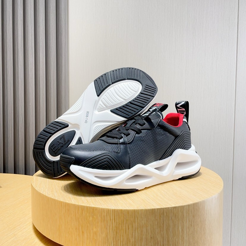 Factory P270 [Armani] Armani nueva moda zapatillas de deporte de los hombres cuidadosamente elaborad