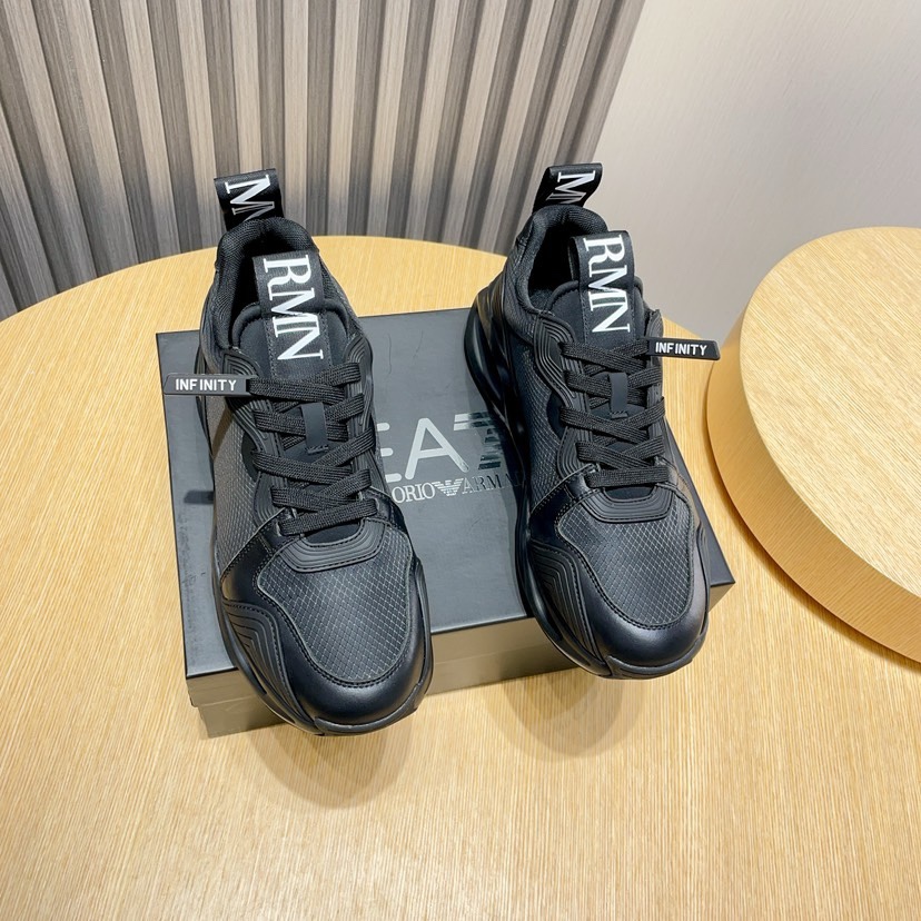 Factory P270 [Armani] Armani nueva moda zapatillas de deporte de los hombres cuidadosamente elaborad