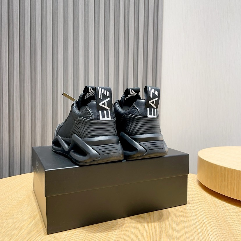 Factory P270 [Armani] Armani nueva moda zapatillas de deporte de los hombres cuidadosamente elaborad
