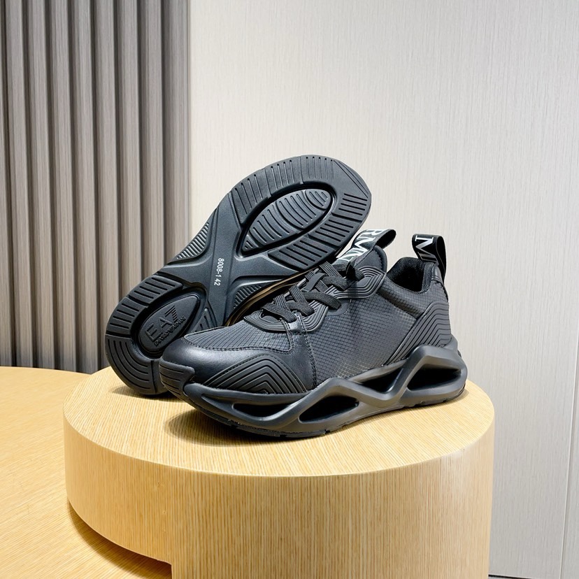 Factory P270 [Armani] Armani nueva moda zapatillas de deporte de los hombres cuidadosamente elaborad