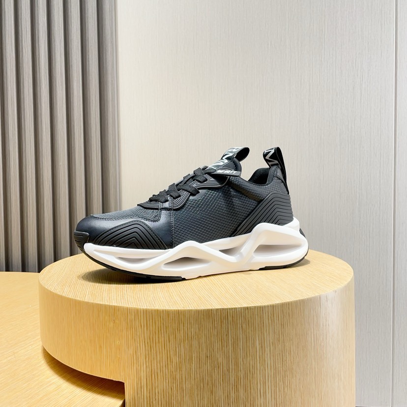 Factory P270 [Armani] Armani nueva moda zapatillas de deporte de los hombres cuidadosamente elaborad