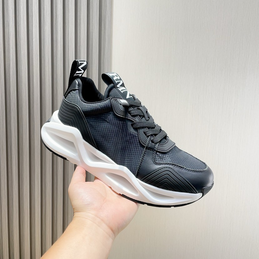 Factory P270 [Armani] Armani nueva moda zapatillas de deporte de los hombres cuidadosamente elaborad