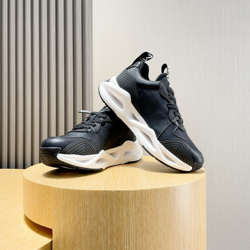 Factory P270 [Armani] Armani nueva moda zapatillas de deporte de los hombres cuidadosamente elaborad