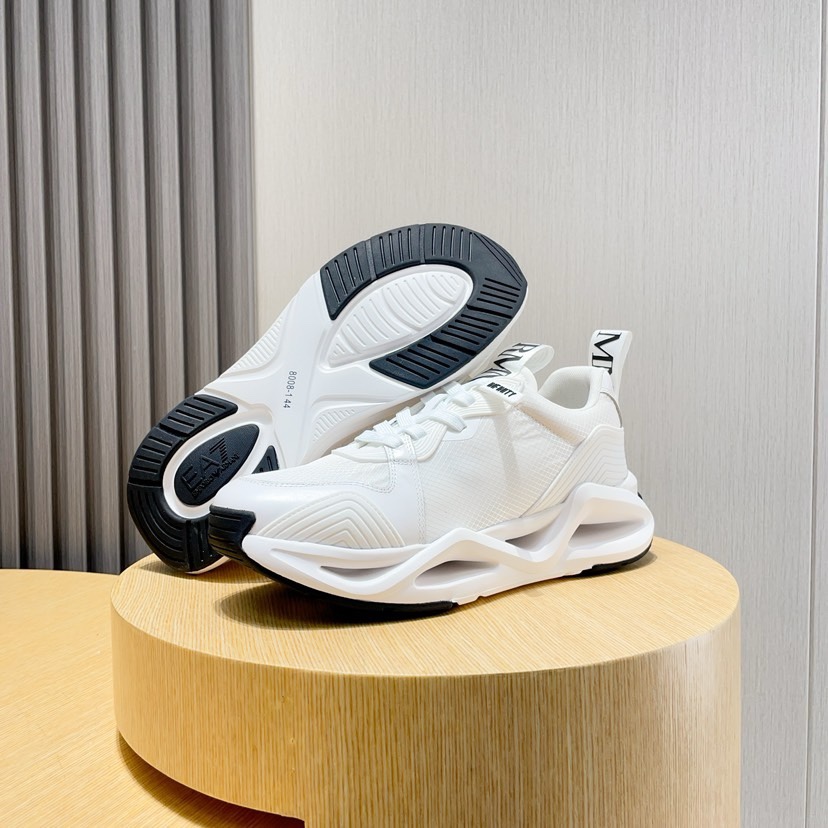 Factory P270 [Armani] Armani nueva moda zapatillas de deporte de los hombres cuidadosamente elaborad