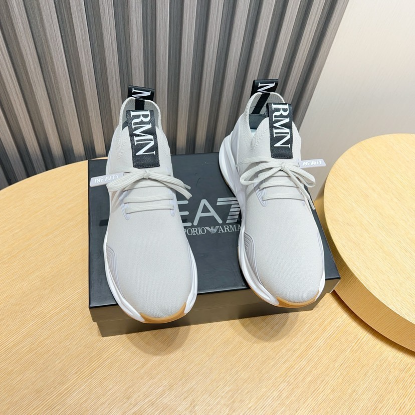 Fábrica P250 [Armani] Armani nueva moda entrenadores de los hombres cuidadosamente elaborados marca 