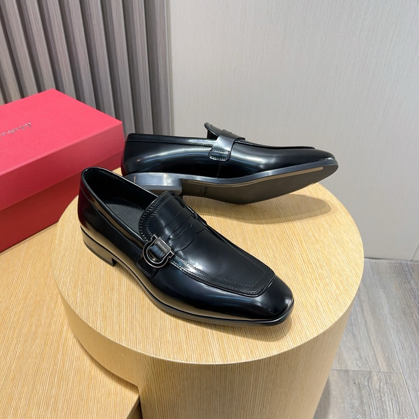 Salvatore Ferragamo Men's Leather Loafers - Business Style, Comfortable Fit 4 i1744654199249 7537 0 2